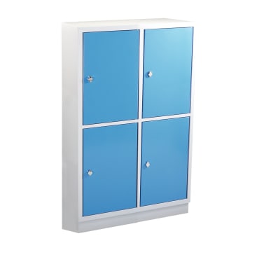 Schultaschenschrank, 2 x 2 Fächer, B 82,5 x H 165 x T 50 cm