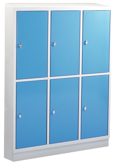 Schultaschenschrank, 3 x 2 Fächer, B 107,5 x H 165 x T 50 cm