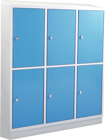 Schultaschenschrank, 3 x 2 Fächer, B 122,5 x H 165 x T 50 cm