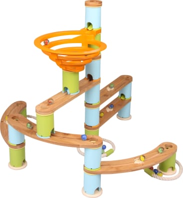 Kugelbahn aus Bambus