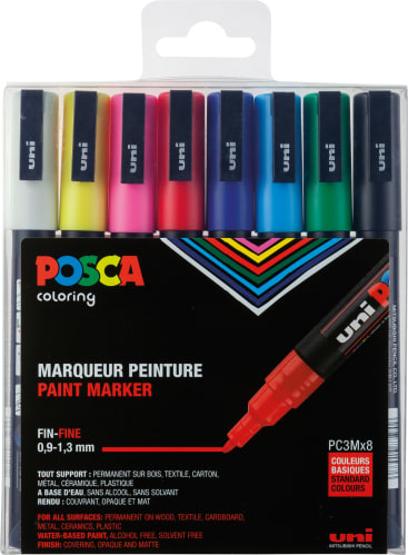 POSCA-Stifteset, 8-teilig