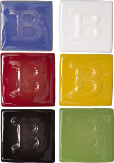Flüssigglasuren-Set, 6 Farben à 200 ml