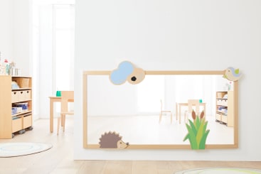 Wandplatte Spiegel, rechteckig, H 80 x B 160 cm