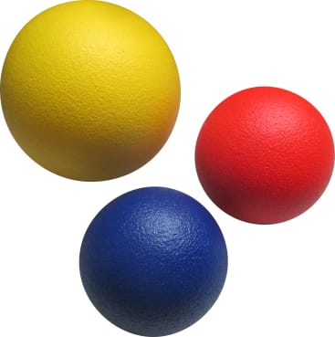 Softball-Set Elefantenhaut, Ø 15 - 21 cm, 3-teilig