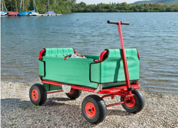 Falt-Bollerwagen, pannensicher