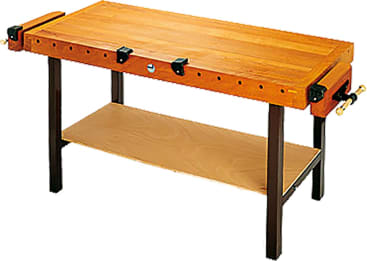 Werkbank, höhenverstellbar 75 bis 100cm, L 150 x B 65 x H 75/100 cm, Gewicht 70 kg