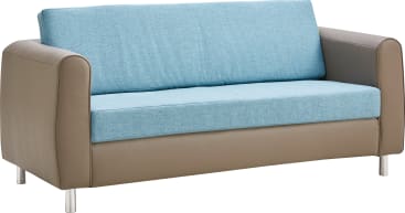 Sofa 3-Sitzer, Kunstleder, div. Farben, B 192 x H 90 x T 82 cm