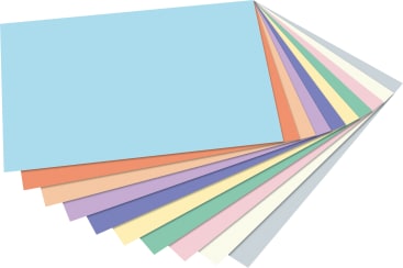folia® Tonpapier-Paket, pastell,100 Bogen