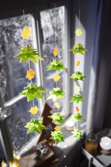 Sachenmacher Filzfädelei Tannenbaum, 8 Stück