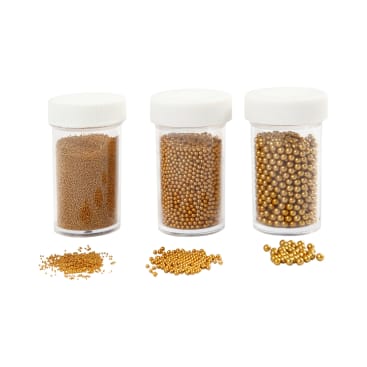 Mini-Beads, gold, 3 x 45 g