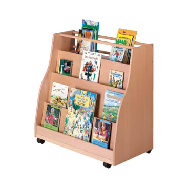 Bücherschrank mit Rollen