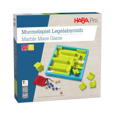 HABA Pro Murmelspiel Legelabyrinth, 54-teilig