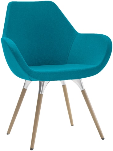 Sessel FAN mit 4 Beinen, div. Stoffe