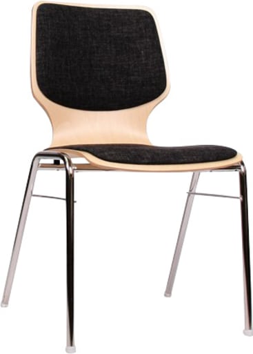 Stuhl combisit A gepolstert, div. Farben, Sitzh. 46 cm