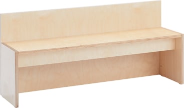 Bank mit Rückenlehne, Sitzhöhe 35 cm