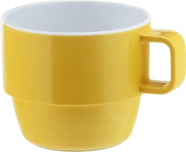 Henkelbecher, Ø 8 cm, gelb, 6 Stück