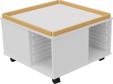 Bau - und Konstruktionstisch, B 82 x H 52,5 x T 82 cm