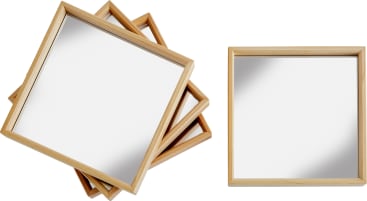 Spiegeltablett-Set, 4-teilig