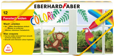 Eberhard Faber Fensterkreiden Colori, 12 Farben