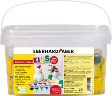 Eberhard Faber Modelliermasse, inklusive 14 Farben