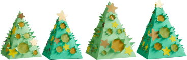 Sachenmacher Mini-Lichter Baum, Bastelset für 4 Stück