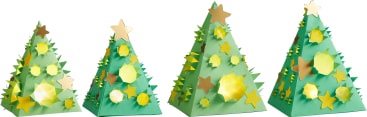 Sachenmacher Mini-Lichter Baum, Bastelset für 4 Stück