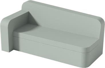 Kindersofa, Armlehne links, Kunstlederbezug