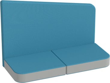 Sitz- und Rückenpolster, rechts, mit Stoffbezug