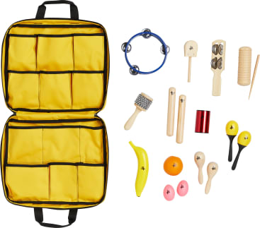 Percussion-Tasche, 12 Instrumente