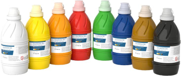 HABA Pro Acrylfarben-Set, 8 Farben à 500 ml