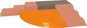Bewegungslandschaft Winkeltreppe, 4-teilig; 160 x 120 cm
