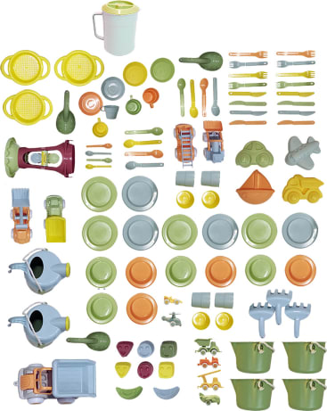 Riesen-Sandspielset Bio, 100-teilig
