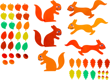Sachennmacher Fensterbild Eichhörnchen