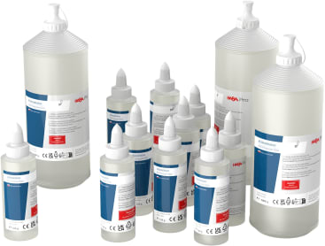 HABA Pro Alleskleber Kleberpaket, lösungsmittelfrei, 10 Flaschen à 125 g + 3 Flaschen à 1 kg