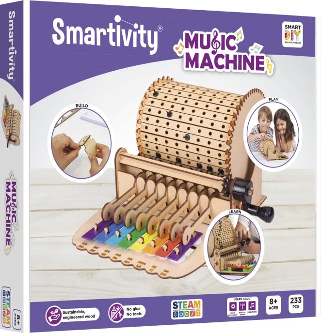 Smartivity Music Machine, Holzbausatz Musikmaschine, Xylofon