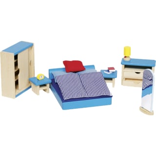 Goki Puppenhaus-Möbel Schlafzimmer