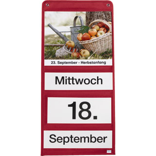 Dauerkalender-Set, rot, inklusive 21 Karten