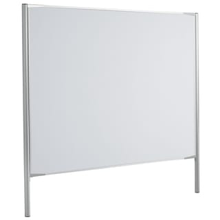 Whiteboard, beidseitig weiß, B 128 x H 190 cm