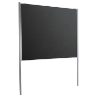 Textiltafel, beidseitig anthrazit, B 158 x H 190 cm