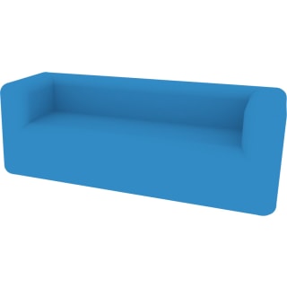 Sofa 3-Sitzer XL, Kunstleder, div. Farben, Sitzh. 45 cm, B 205 x H 75 x T 73 cm