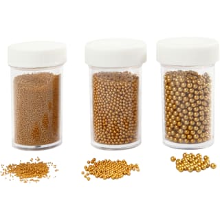 Mini-Beads, gold, 3 x 45 g