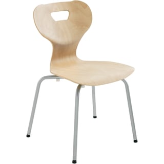 Vierbein-Stuhl solit:sit®, Buchenholz-Schale, div. Farben, Gr. 5, Sitzh. 43 cm
