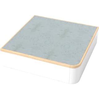 Eckpodest, groß, Linoleum-Belag