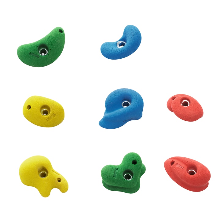 Klettergriffe, bunt, 8 Stück