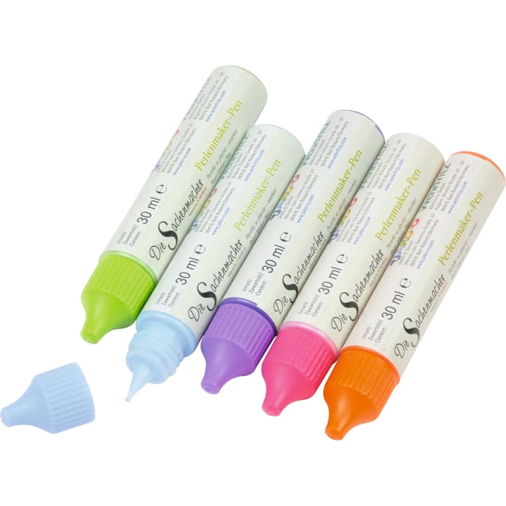 Perlen-Maker-Set, 5 Farben à 30 ml