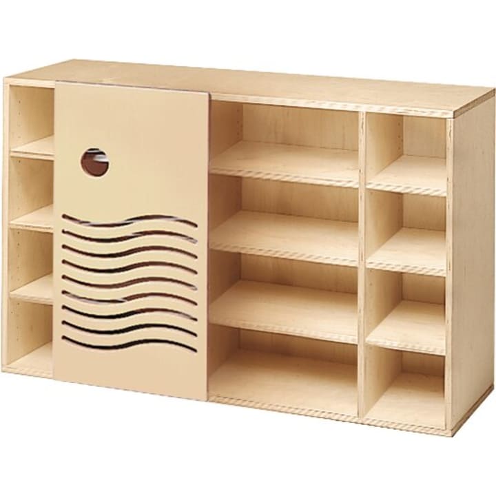 Wellen-Schiebetürenschrank