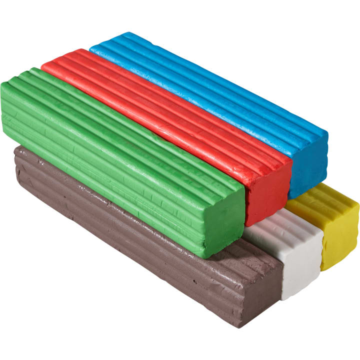 HABA Pro-Dauerknete, Grundfarben-Set, 6 x 500 g