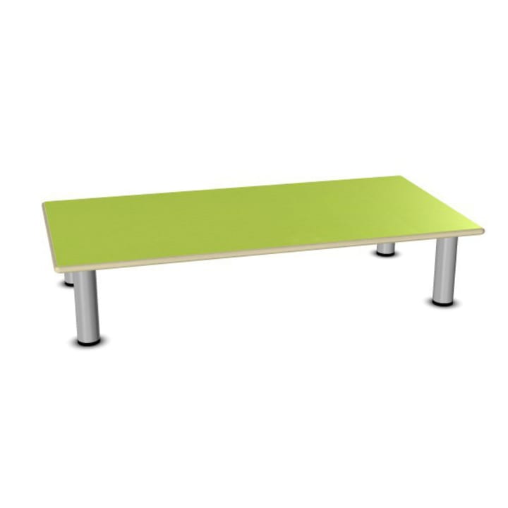 Tisch move upp rechteckig, Metallbeine mit Gleitern, L 120 x B 60 cm