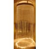 Lichtwasserfall-Komplettpaket halbrund, Länge der Glasfaserstränge 180 cm
