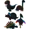 Kratzbilder Dinosaurier, magnetisch, 30 Stück